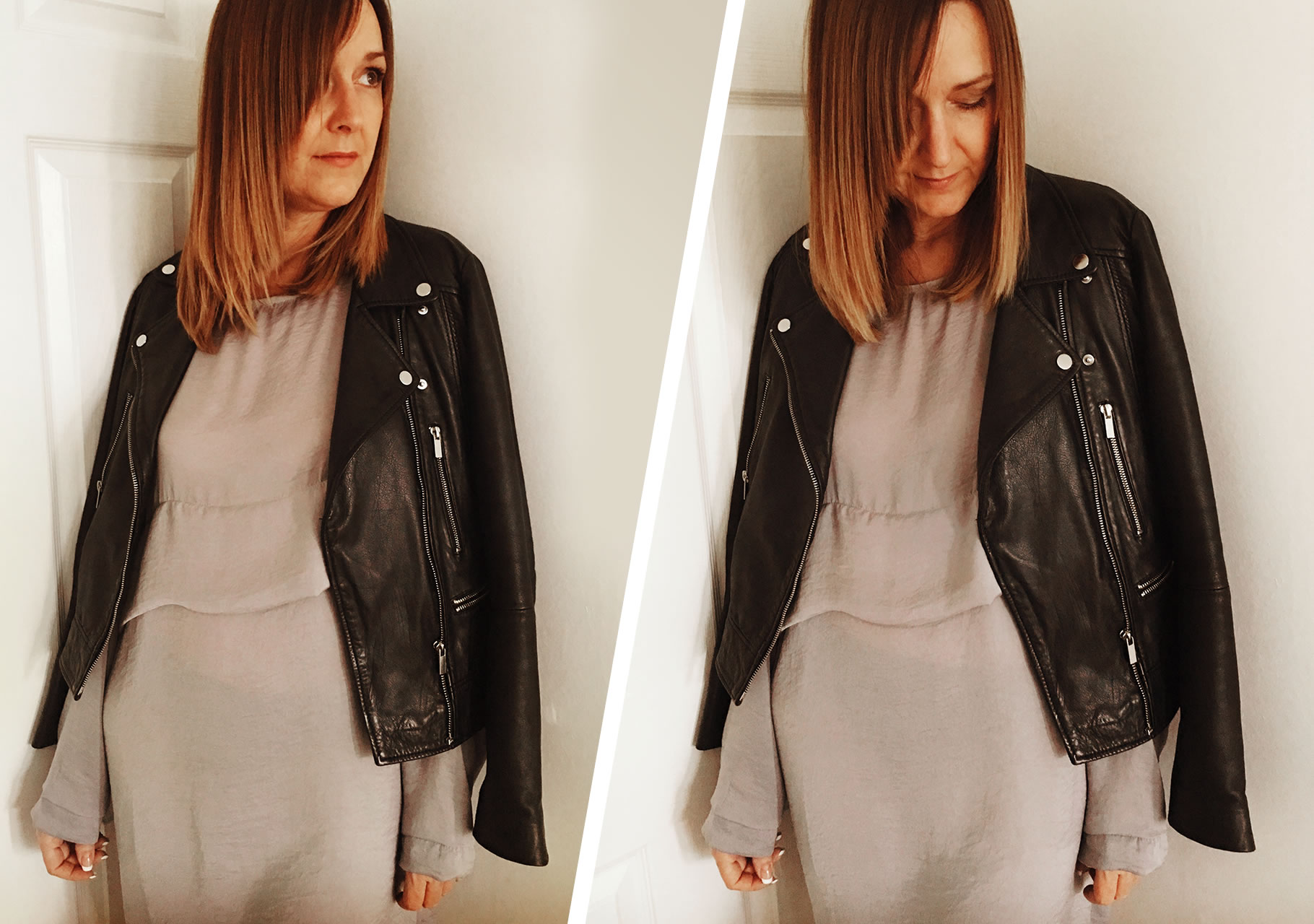 Dawn wears Missguided- Satin Grey Dress