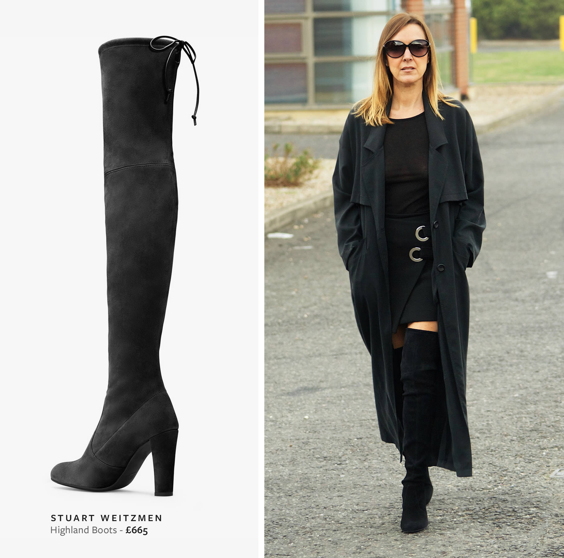 Get the look - Stuart Weitzmen Highland Boots