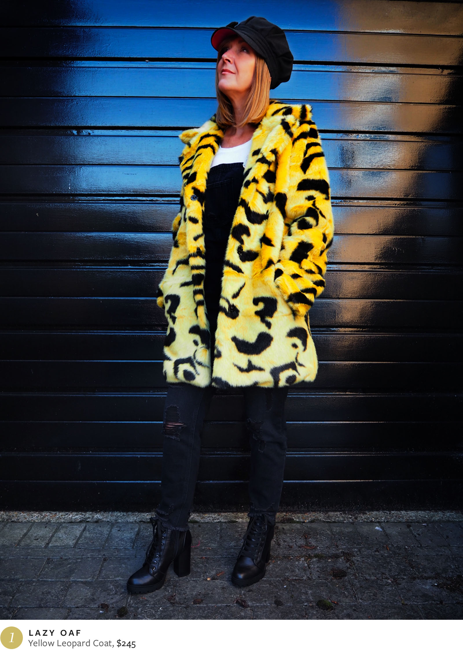 Lazy Oaf Yellow Leopard Parka - Dawn